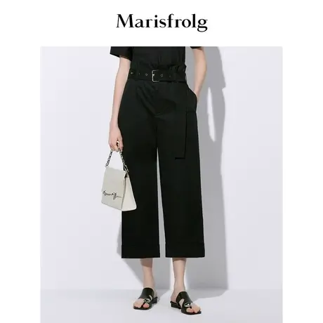 Marisfrolg玛丝菲尔简约阔腿裤休闲裤图片