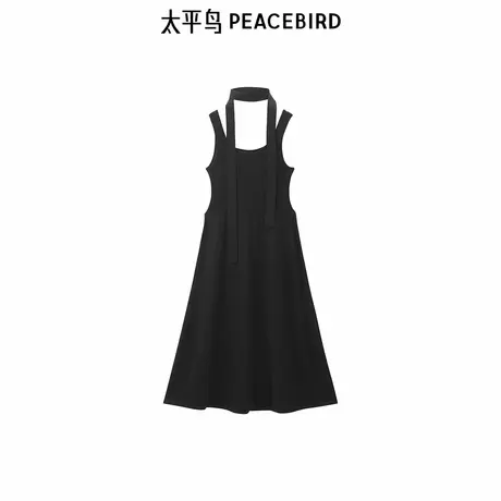 【商场同款】太平鸟女装2025秋季新款纸片人连衣裙A1FAE3256图片