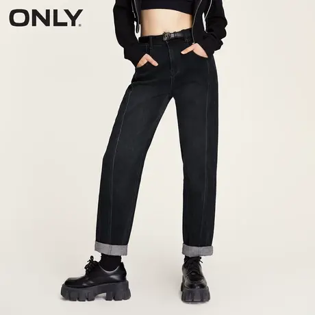 ONLY奥莱夏季时尚百搭修身男友裤高腰九分牛仔裤女图片