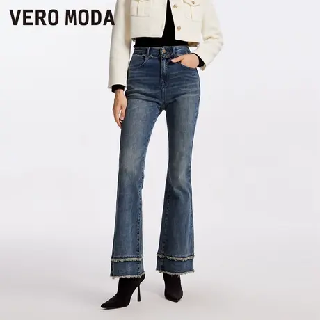 Vero Moda牛仔裤春夏复古时髦喇叭裤高腰微喇裤323332075图片
