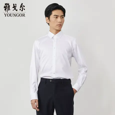 雅戈尔奥莱 商场同款男士长袖衬衫秋季新款官方商务长袖衬衫商品大图