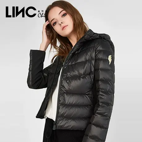 断码清仓LINC金羽杰轻薄羽绒服女新款反季旧款连帽短款女款面包服图片