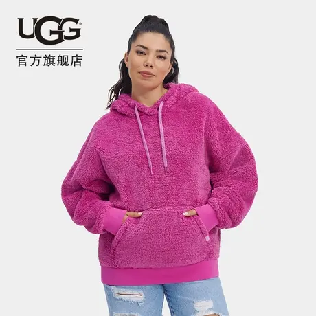 UGG春季女士服饰舒适纯色罗伊拉羊羔绒连帽衫 1121380图片