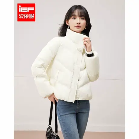 IEF/爱依服2024冬季新款时尚短款设计感小众百搭保暖羽绒外套图片
