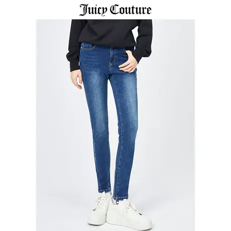 Juicy Couture橘滋牛仔裤女美式春季新款铅笔裤修身牛仔小脚裤女图片