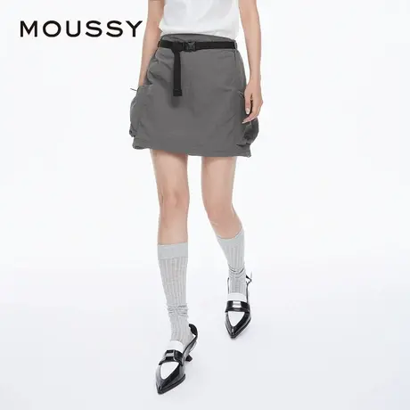 MOUSSY 夏季新品山系户外风扣带工装短款半身裙028HA930-1801图片