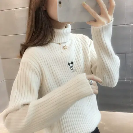 毛衣女装2024年新款春秋季春装春款宽松高领女士毛衣服外穿打底衫图片