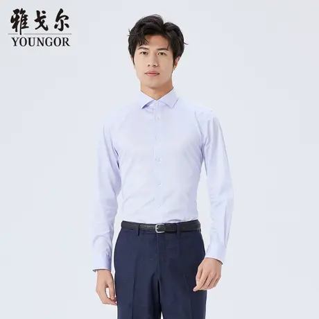 雅戈尔奥莱 商场同款男士长袖衬衫春秋新款官方商务休闲长袖衬衫图片