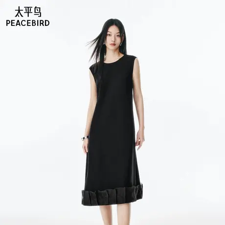 【商场同款】太平鸟女装2025年夏季新款蓬松连衣裙A1FAF2727图片