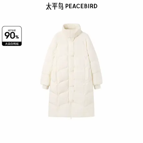 太平鸟年冬季新款针织大翻领羽绒服A1ACE4514图片