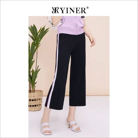 【赫本猫联名】YINER音儿线上专选女装2023夏季时尚休闲裤图片