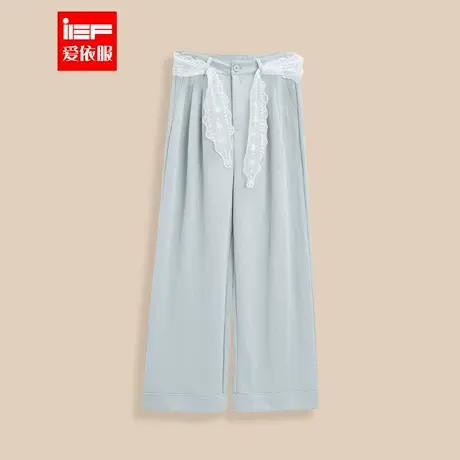 IEF/爱依服长裤2025夏季新款韩版文艺休闲通勤气质百搭宽松阔腿裤图片