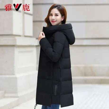雅鹿年轻妈妈羽绒服2022年新款女冬中长款白鸭绒高端中年时尚显瘦图片