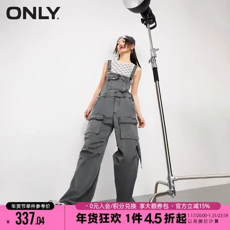 ONLY夏季甜酷休闲宽松工装背带裤休闲裤女|12327S002图片