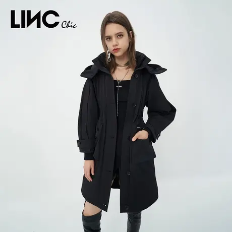LINC金羽杰羽绒服女2023秋冬新款反季断码中长款通勤女款商场同款图片
