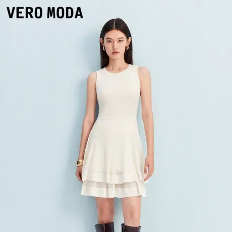 Vero Moda连衣裙202秋季新款圆领无袖层叠裙摆A字裙325346001图片