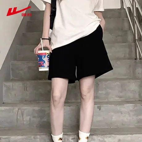 ZH回力户外运动短裤女2025新款今年流行爆款夏季宽松透气阔腿裤图片