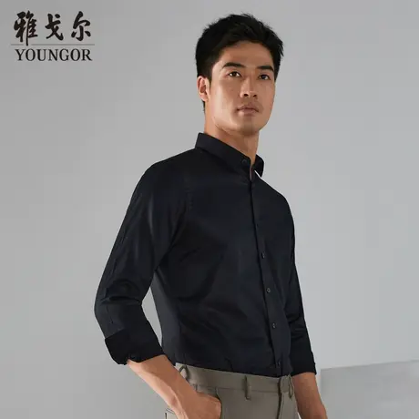 【柔软易打理】D系雅戈尔衬衫秋季新款免烫商务休闲长袖衬衫商品大图