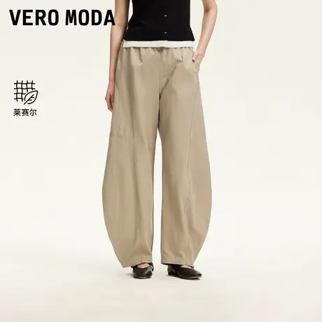Vero Moda休闲裤2025夏季新款天丝含莱赛尔宽松香蕉裤图片