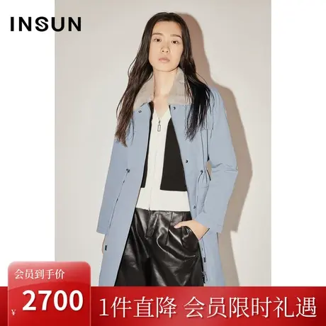 恩裳COVER冬2022时尚简约线条感可收腰设计整貂内胆皮草大衣图片