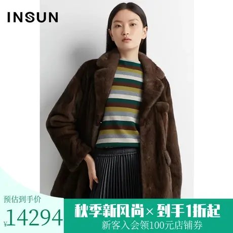 恩裳2022冬季时尚帅气水貂毛皮外套保暖舒适休闲皮草图片