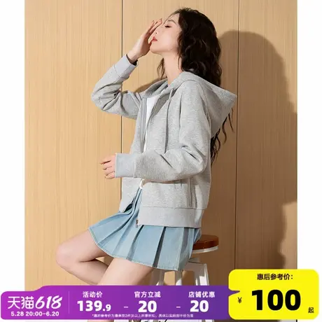 唐狮2025新款春季女圆领字母卫衣减龄可爱休闲韩系穿搭时尚潮流图片