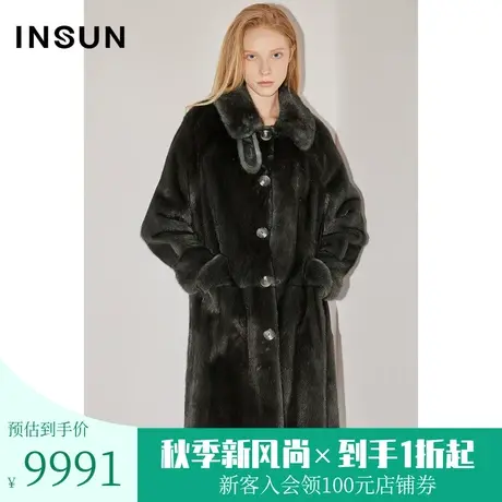 恩裳COVER冬季2022潮流双层水貂毛领保暖防水防污通勤派克服图片