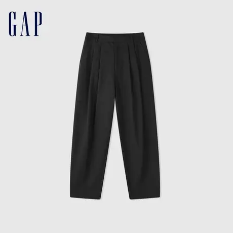 Gap女装春季2024新款时尚百搭Scuba卫裤基础款锥型休闲裤872619图片