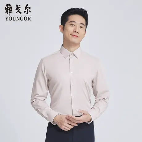 【商场同款】雅戈尔男士长袖衬衫春季新款官方商务休闲衬衫S3437商品大图