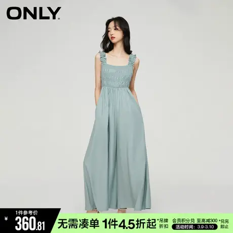 ONLY冬季百搭显瘦吊带宽松阔腿连体休闲裤女|123344003图片
