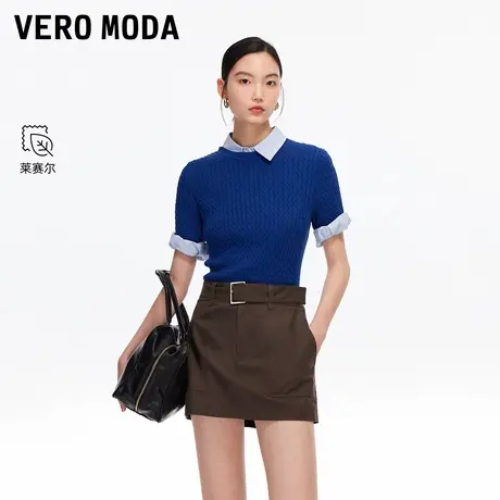 Vero Moda裙裤2025秋季新款含莱赛尔棉同色腰带纯色短裤325315004图片