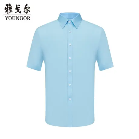 【商场同款】雅戈尔男士短袖衬衫春夏新款官方短袖衬衫男S2965商品大图