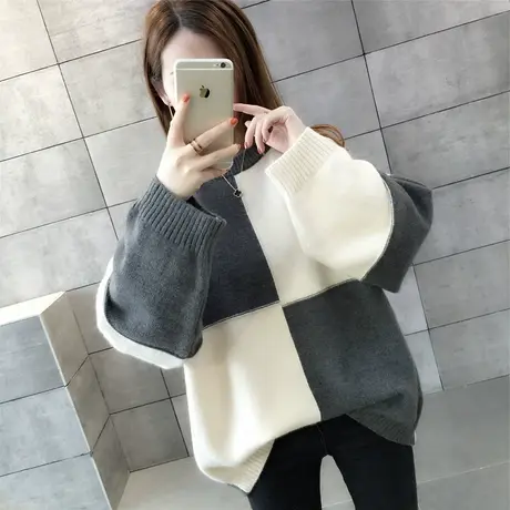 毛衣女2024年新款春秋季春款春装女士宽松加绒百搭外穿打底衫爆款图片