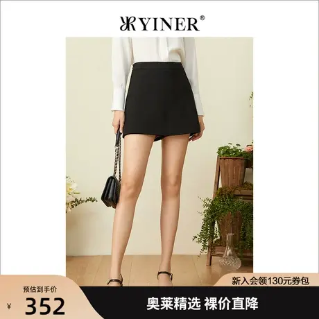 YINER音儿专柜女装2022夏季新款时尚弹力收腰短裤休闲裤图片