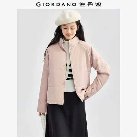 佐丹奴外套女装立领插肩袖梭织长袖棉衣外套 05374721图片