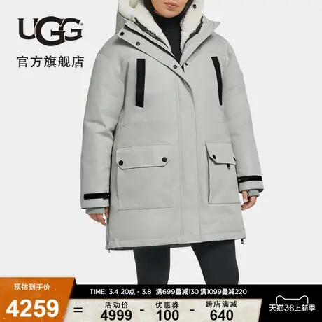 UGG冬季女士时尚舒适内带夹克连帽保暖羽绒派克大衣 1144401图片