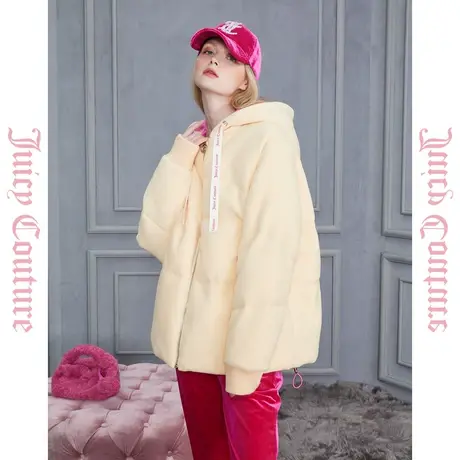 Juicy Couture橘滋女装新款软糯清仓正品印花女式品牌羽绒服反季图片