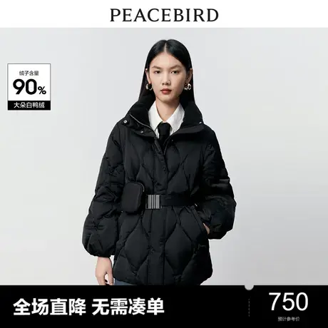 太平鸟女装2023年冬季新款配送腰包羽绒服A1ACD4366图片