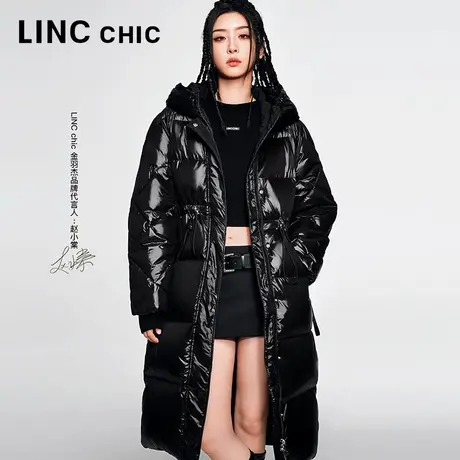 赵小棠同款LINCCHIC金羽杰2023年秋冬新款长款羽绒服女Y23804489图片
