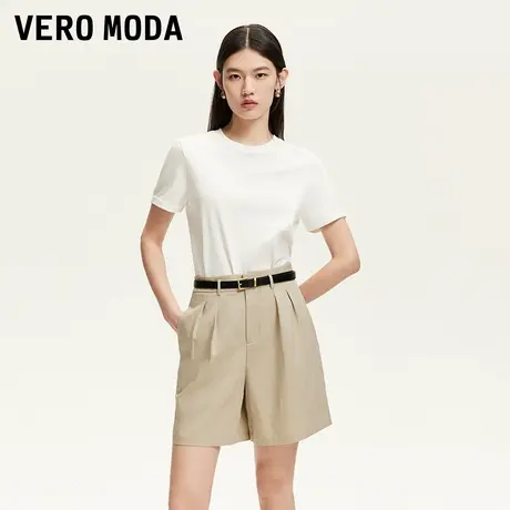 Vero Moda奥莱短裤子女2025夏季新款高腰A字捏褶下摆休闲百搭通勤图片
