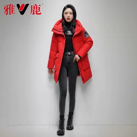 雅鹿羽绒服女短款2022冬季新款时尚奢华白鸭绒高端宽松外套百搭潮图片
