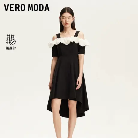 Vero Moda连衣裙2025夏季新款撞色千金风显瘦吊带裙325261004图片