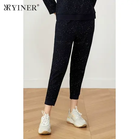 YINER音儿女装2021冬季新款通勤OL直筒裤休闲裤图片