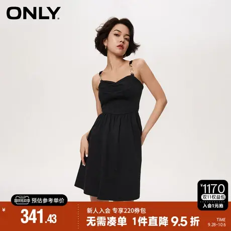 ONLY2023秋季新款辣妹休闲牛仔短款吊带裙连衣裙女|123342007图片