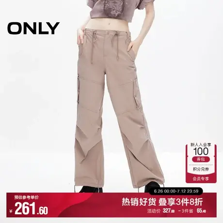 ONLY奥莱夏季设计感休闲百搭多口袋工装裤休闲裤女图片