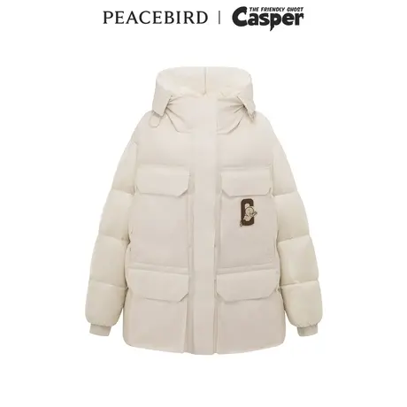 【商场同款】太平鸟女装CASPER联名新款工装羽绒服A3ACD4554图片