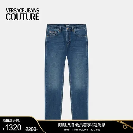 【限时优惠】VERSACE JEANS COUTURE 男士蓝色牛仔裤长裤图片