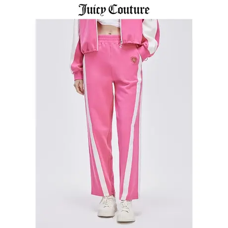 Juicy Couture橘滋春夏新款休闲裤美式运动宽松直筒针织裤女图片