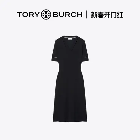 【12期免息】TORY BURCH 汤丽柏琦 V领束腰连衣裙 157410图片