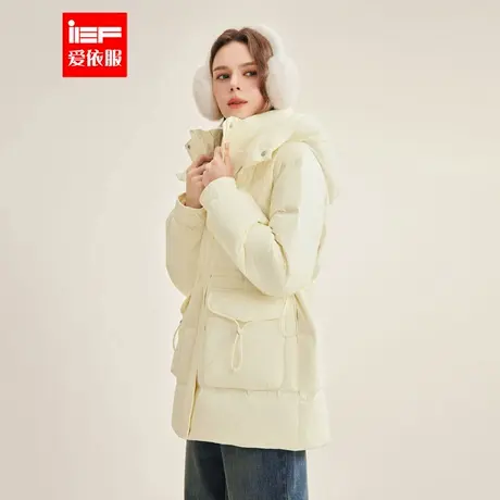 IEF/爱依服2024冬季新款时尚保暖气质休闲风小众设计羽绒中外套图片